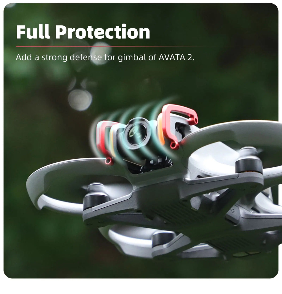 FOR DJI AVATA 2 Gimbal Bumper Aluminum Alloy Gimbal Guard Bump-resistant Camera Lens Protection for DJI Avata 2 Accessories