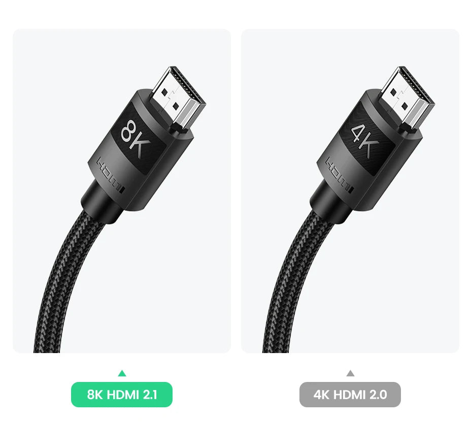 Ugreen HDMI 2.1 Cable Ultra High-speed 8K/60Hz 4K/120Hz for Xiaomi Mi Box PS5 HDMI Splitter Cable HDMI Dolby Vision 48Gbps HDMI