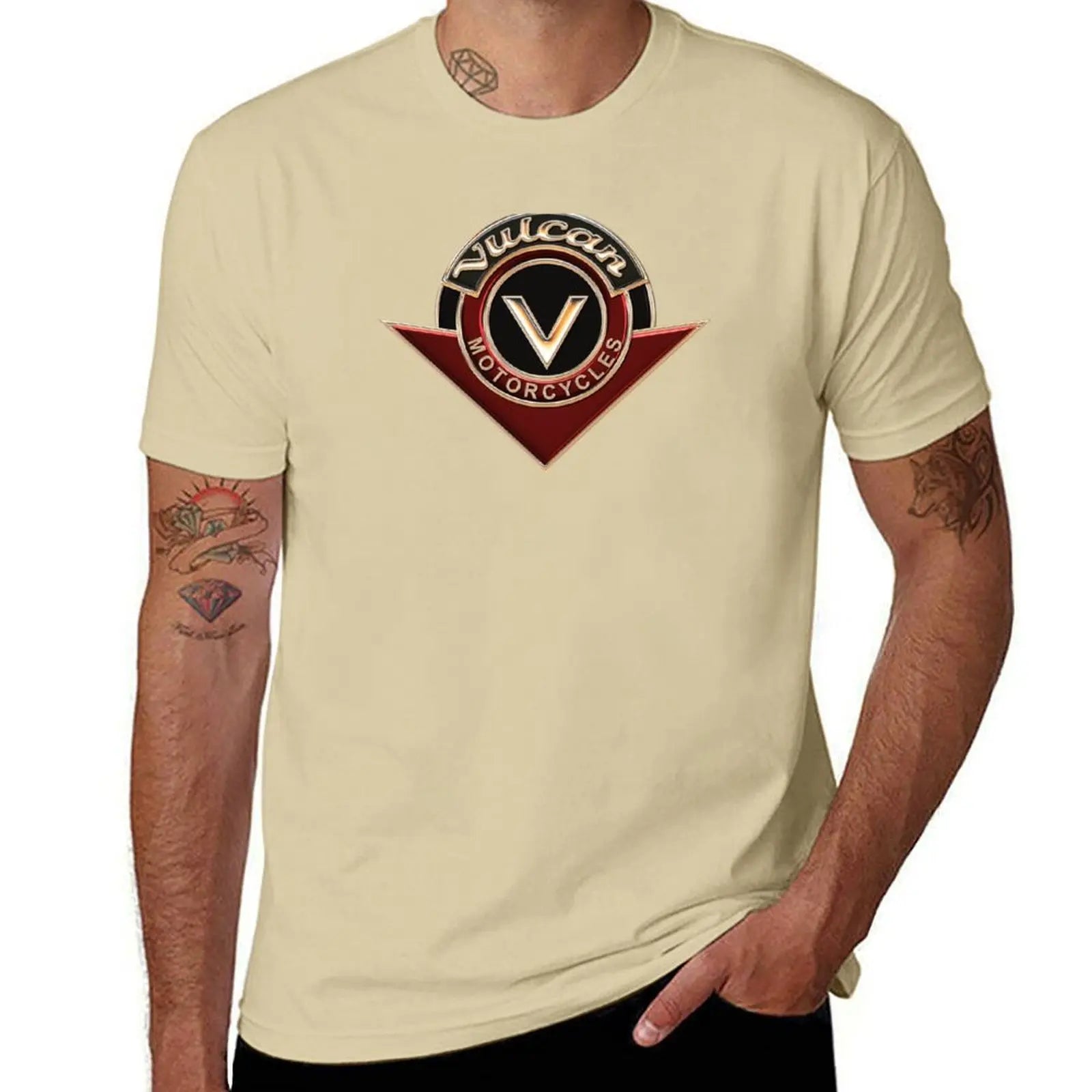 Vulcan VN Motorcycles Logo 2 Copper 3D T-Shirt customs quick-drying animal prinfor boys Blouse funny t shirts for men