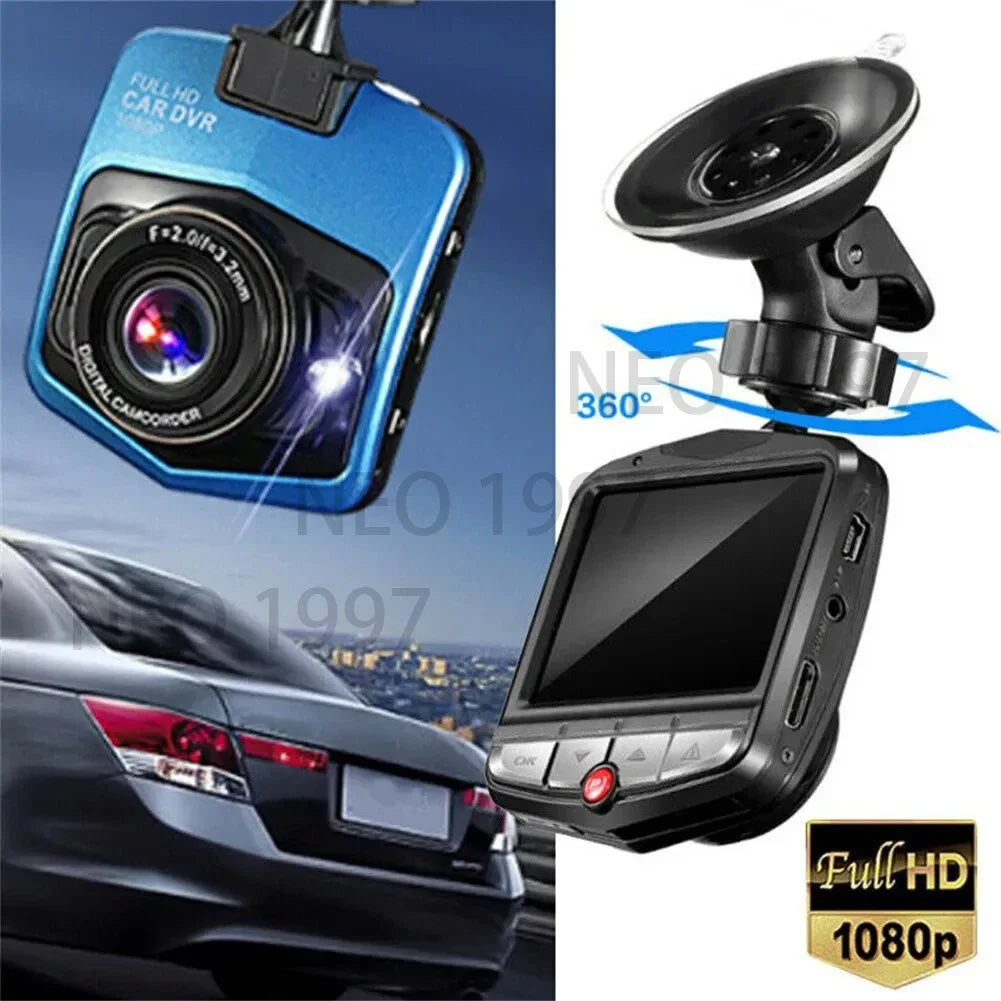HD 1080P Dash Cam, Car DVR Camera Recorder with Night Vision, G-Sensor, Loop Recording, Parking Monitor, Wide Angle Lens for Veh