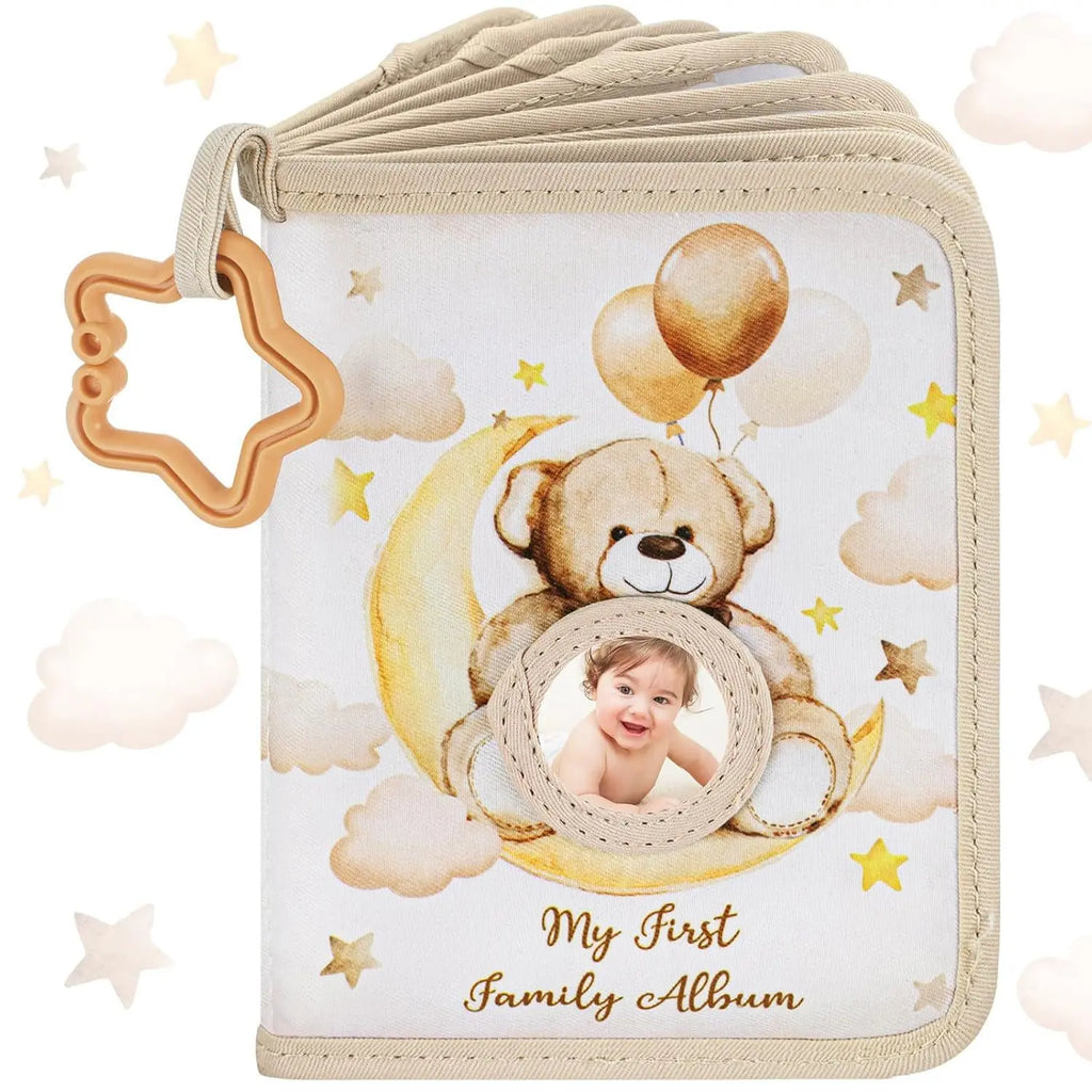 Baby Photo Album First Year Baby Photo Book Growth Babies Albums Shower Guest Diy Giraffe Photography Album with Family record