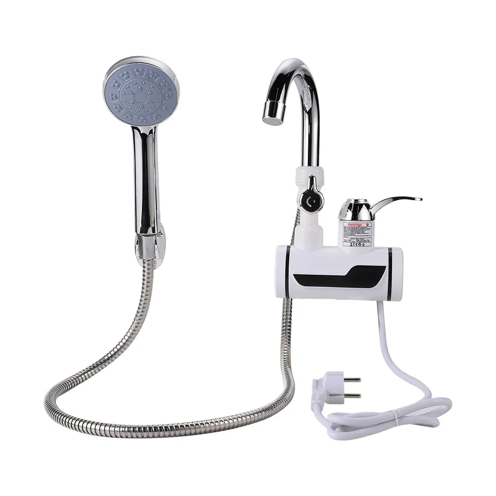 220V Electric Instant Hot Water Faucet 3000w Water Heater Fast Heating Tap with LED Temperature Display Water Heater Shower