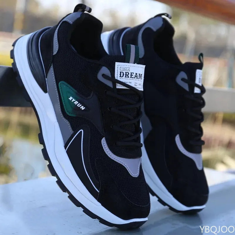 New men's spring summer casual shoes versatile mesh sports simple comfortable breathable anti slip wear-resistant running shoes