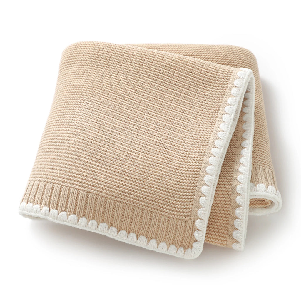 Baby Blankets Knitted Newborn Boy Girl Bedding Quilt 90*70CM Plaid Infant Stroller Swaddle Envelop Wrap Fashion Solid Super Soft