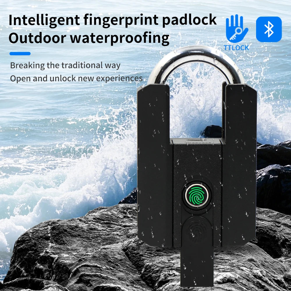 Electronic TTLOCK Fingerprint Padlock Fingerprint Lock App Keyless Biometrics Lock Suit For Suitcases Backpacks Bicycles Lockers