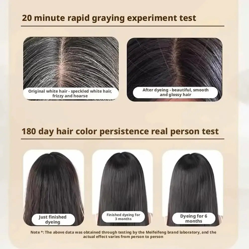 Botanical Hair Dye Cream Covering Gray Hair Natural Quick Dye Floral Single Hair Dye Agent Plants Do Not Damage Hair for Women