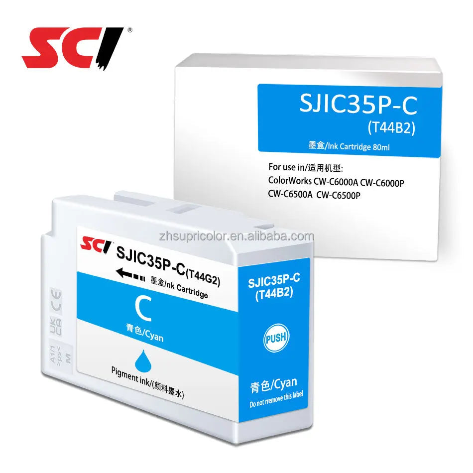 Factory SJIC35P US America T44B1 Glossy T44B5  MBK SJIC-35P for Ep-son ColorWorks CW-C6000A C6000P C6500A C6500P Label Printer