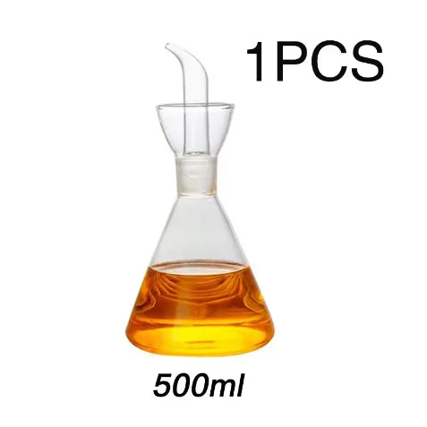 High Borosilicate Glass Oil Pot Household Leak-proof Oil & Vinegar Pots Kitchen Soy Sauce Pot Oil Tank Seasoning Oil Bottle