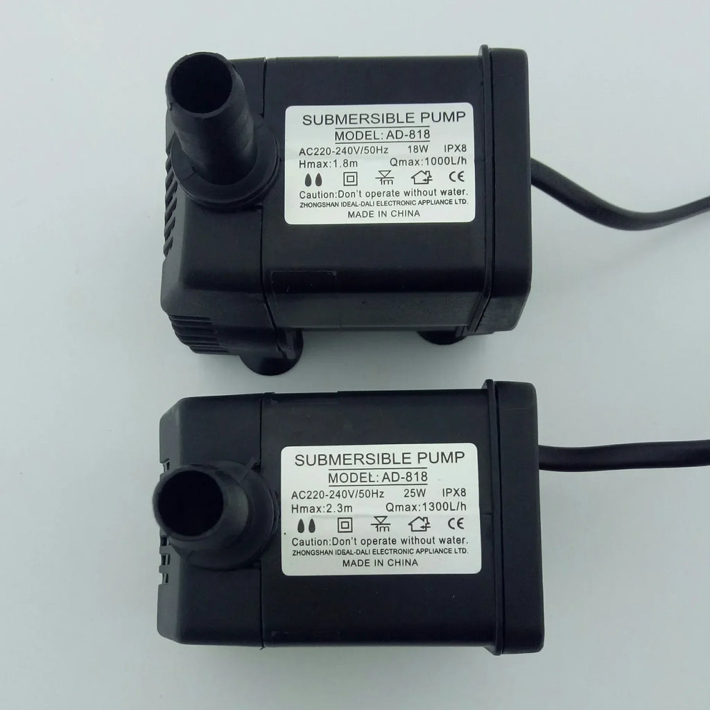 AD-818/1300 Mobile Environmental Friendly Water Air 8W10W18W25W Conditioner Spray Fan Cooling Fan Small Suction Submersible Pump
