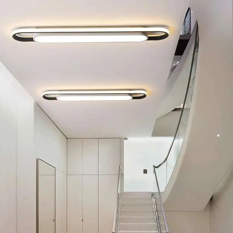 Aisle LED Ceiling Light Rectangular Home Ceiling Chandelier Bedroom Kitchen Decor Lamp Modern Indoor Lighting Living Dining Room