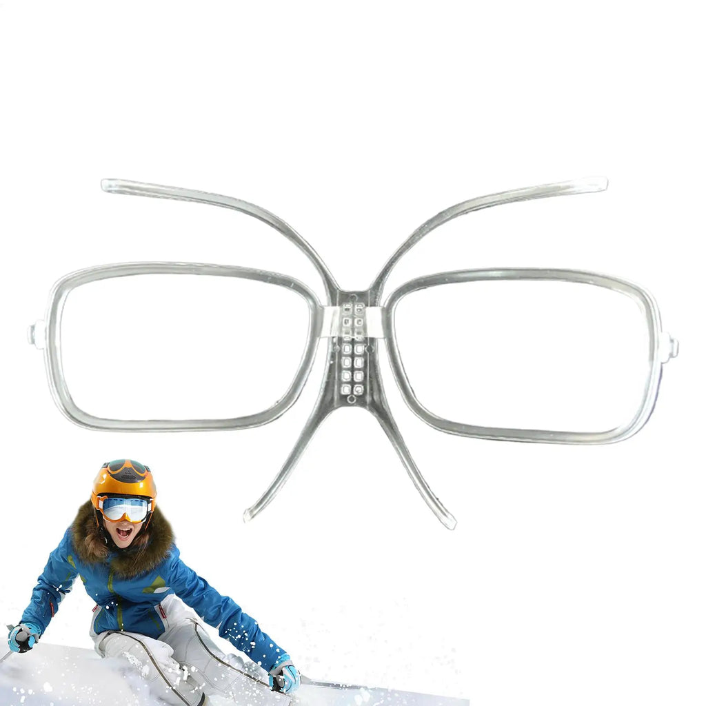 Ski Goggle Lens Insert Adjustable Optical Adapter Frame For Snowboard Goggles, Glasses Wearers, Secure Fit Over Eyeglasses