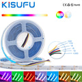 DC24V RGB CCT COB LED Strip Light 840LEDs/m High Bright Dotless 2M 3M 5M RGBCCT Flexible LED Ribbon Tape for Home Decor Lighting