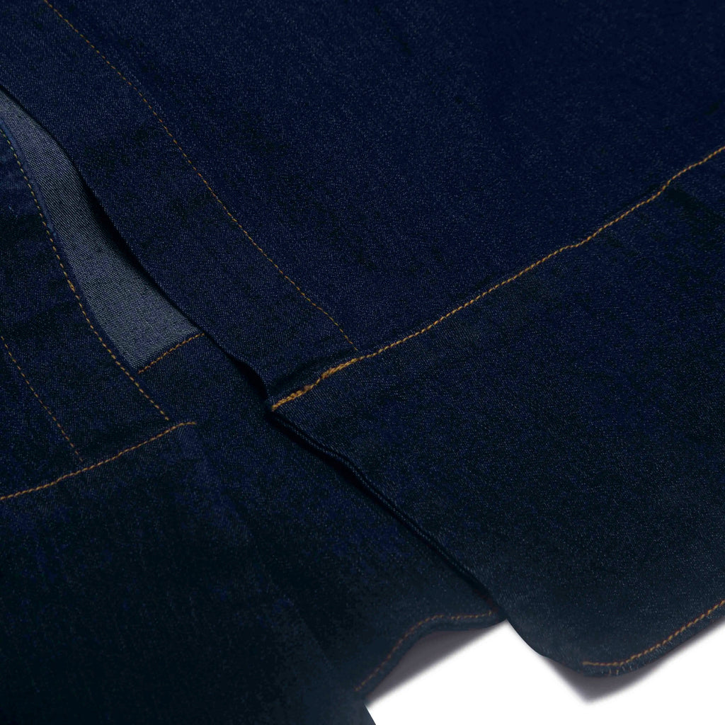 Women's Denim Long Dress 2025 Autumn New Texture navy blue Women's Business Long Dress
