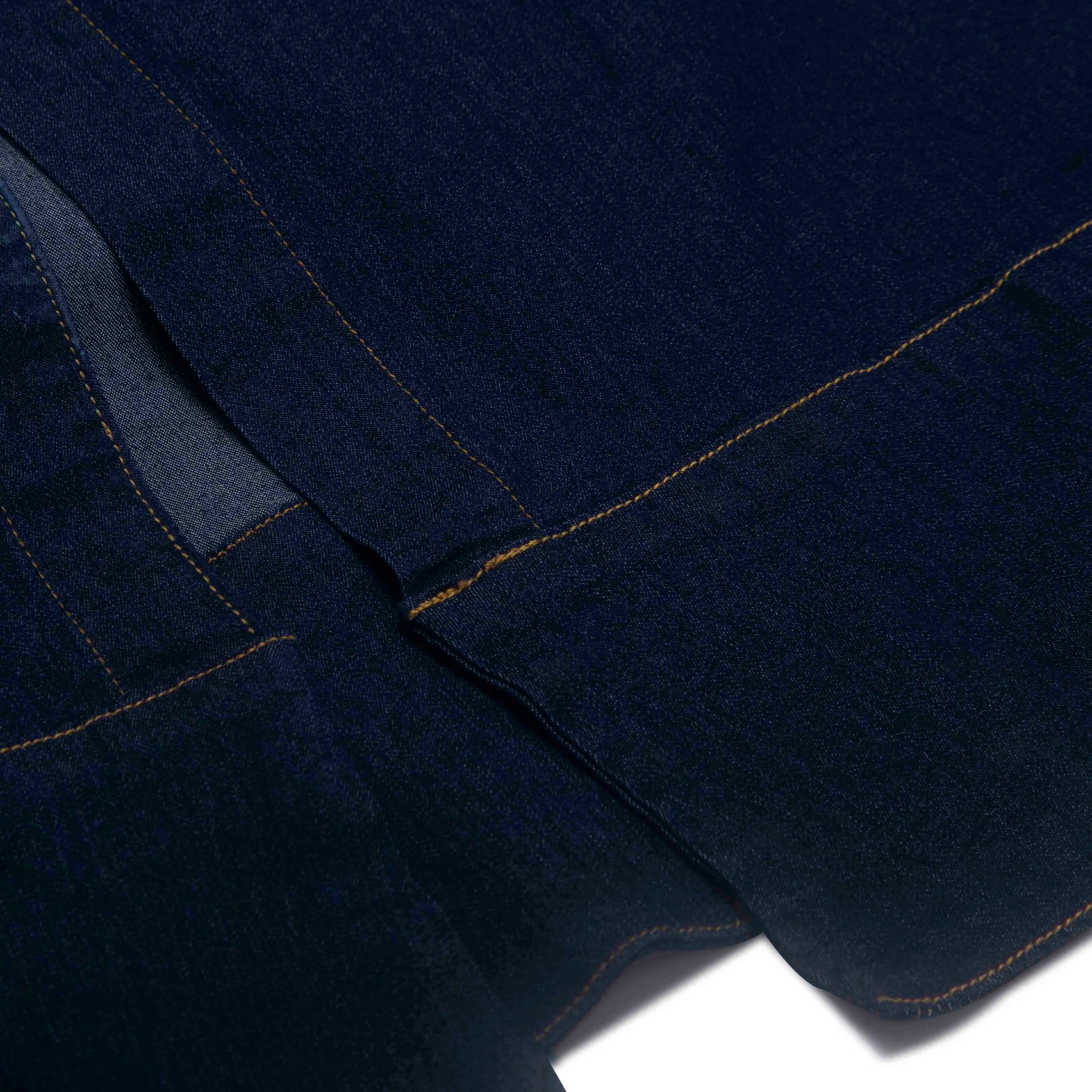 Women's Denim Long Dress 2025 Autumn New Texture navy blue Women's Business Long Dress