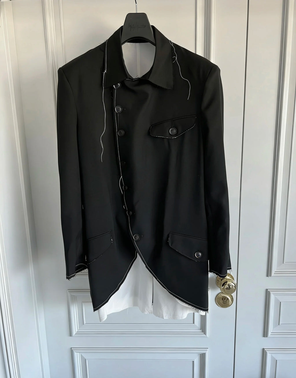 TOP-YAMAMOTO original Design Dark style loose Perisley fringed casual suit jacket for men