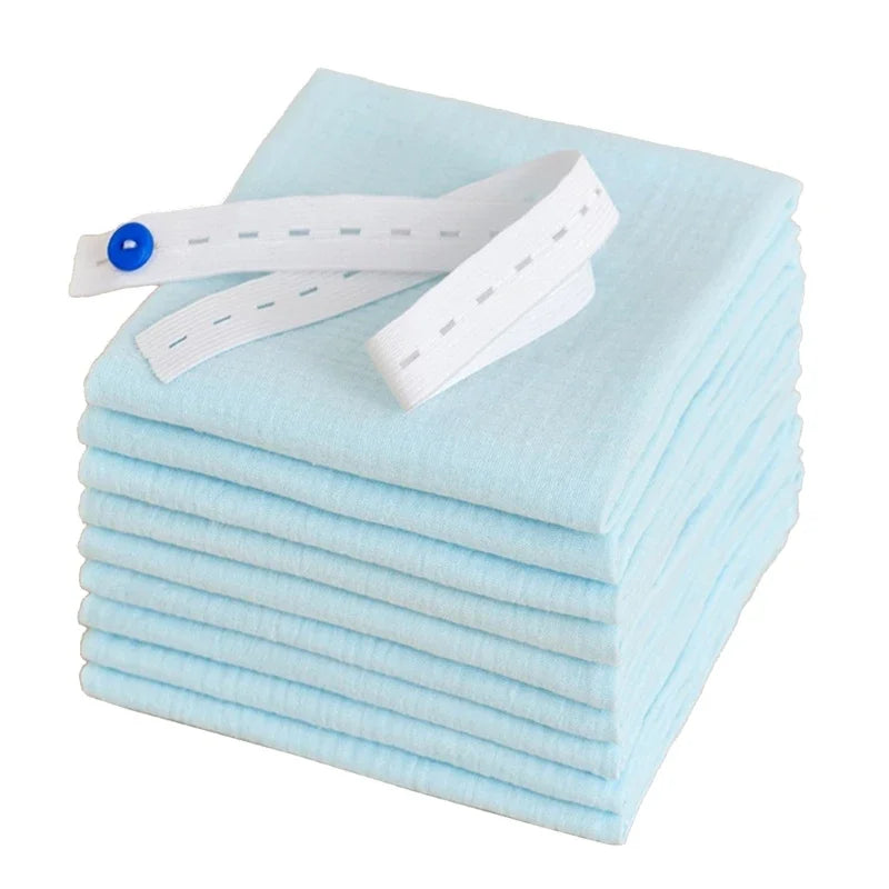 8Pcs Cotton Baby Gauze Diapers For Newborn Baby Nappy Changing 43x45cm Washable Reusable Double Layer Soft Baby Diapering Towels