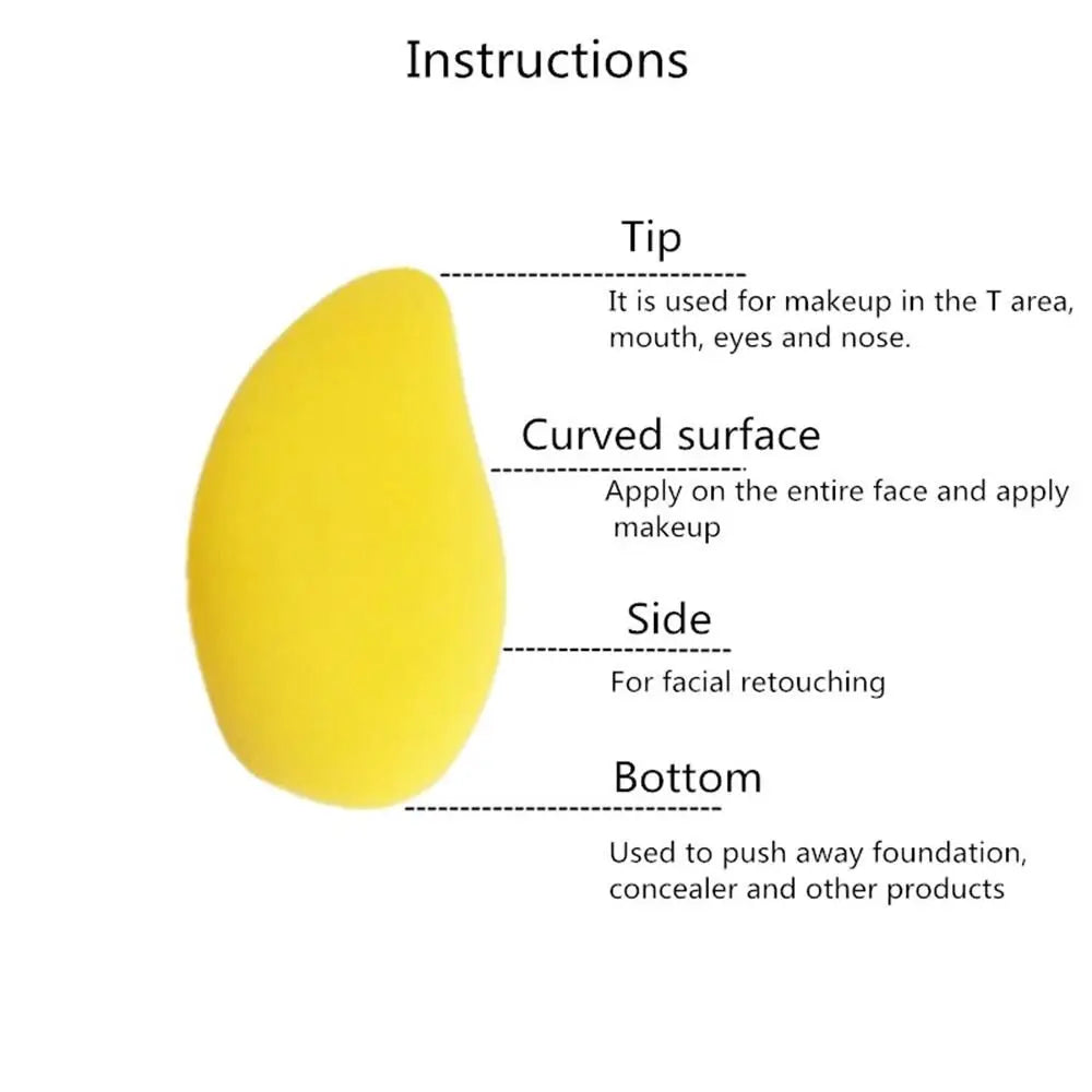 Colorful Makeup Sponge Marbling Water-drop Shape Foundation Concealer Sponge Mix Powder Cosmetic Puff Beauty Egg Make Up Tools