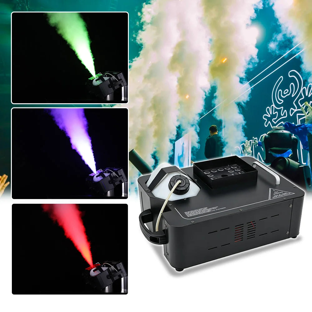 1500W Remote Control 24x9W RGB 3in1 Fog Machine DMX Controller for DJ Club Patry KTV Concert Weeding