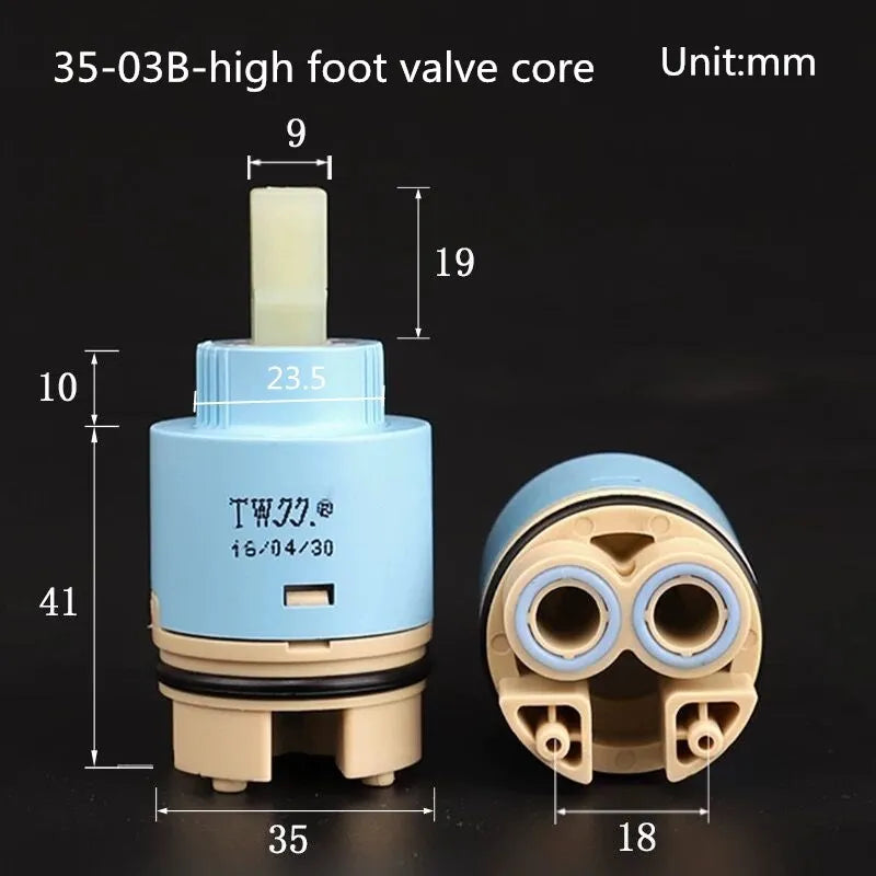 Tap Mixing High Spool Valve 25mm/35mm/40mm Faucet Accessories Ceramic Cartridge Faucet Cartridge Mixer Kitchen Bath Basin Shower