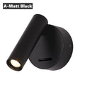 LED Wall Lamps with Switch Rotatable Adjust Aluminum 3W Spotlight Bedside Reading Light Hotel Bedroom RV Sconce Light Fixture