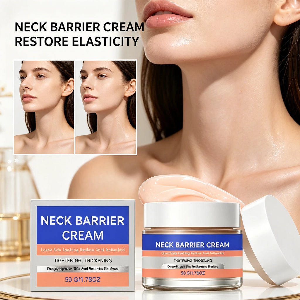 Neck Firming Massage Cream Deep Moisturizing Neck Lines Smoothing Skin Tightening Gentle Hydrating Soft Smooth Daily Neck Care