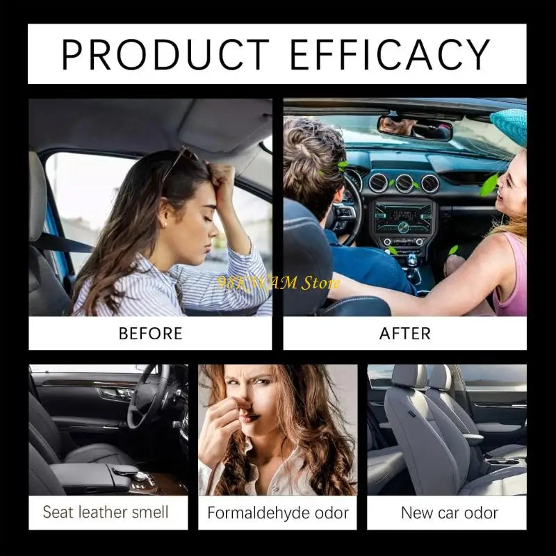 68UF Convenient Auto Refreshing Fragrances Balm Enhances Mood and Comfort in with Delightful Long Lasting Cologne Scents