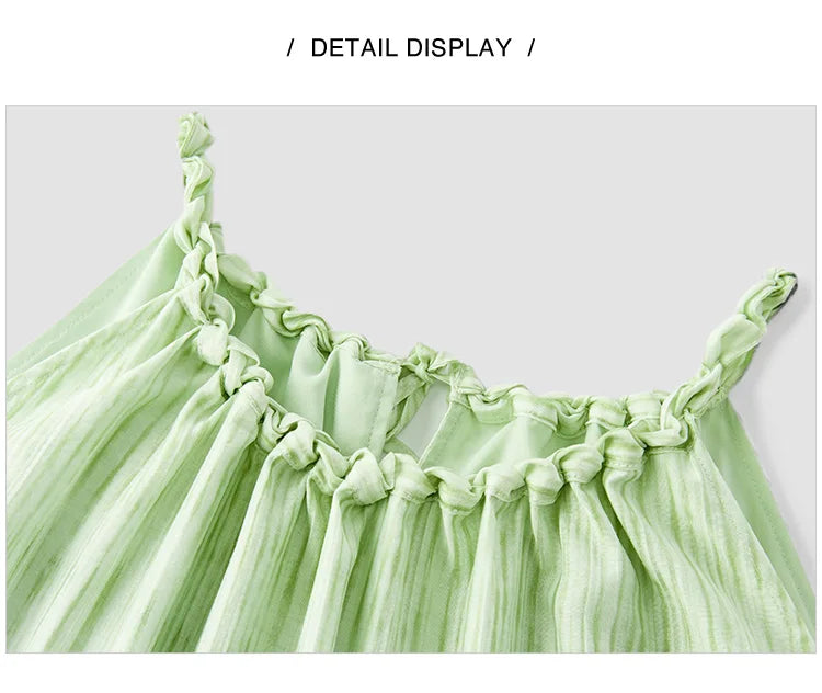 Semir Women Dress Bowknot Textured Halter Neck Vacation A Line Maxi 2026 Summer Romantic Fresh Elegant Soft Comfy Holiday Top