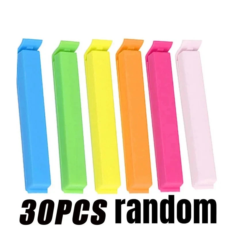 10-100pcs Plastic Food Bag Clips Sealer Clamp Kitchen Tool Portable Storage Seal Sealing Clip for Bag Sealing Accessories