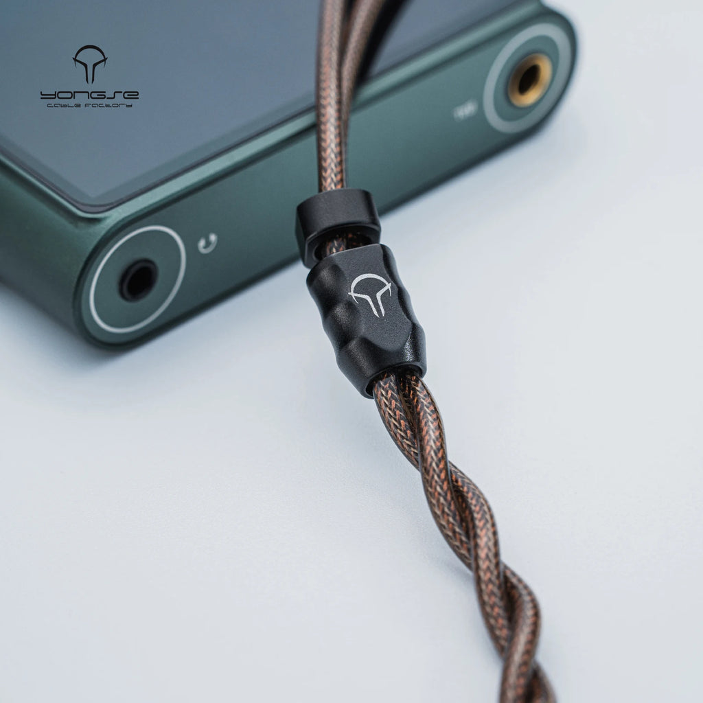 YONGSE Mech-X Cable Silver-plated Single Crystal Copper + Graphene Shielding Earphone Cable