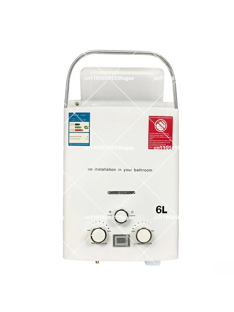 New Portable Gas Water Heater for RV Outdoor Camping Handheld Instant Hot Water Device