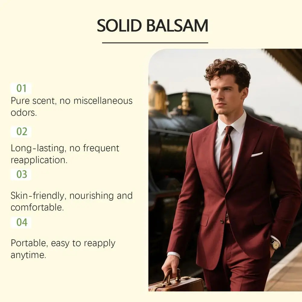 Men Solid Cologne Fragrance Set 4 In A Box - Portable Deodorant Balm Gel, Long-lasting Woman Floral Scent for Daily Use