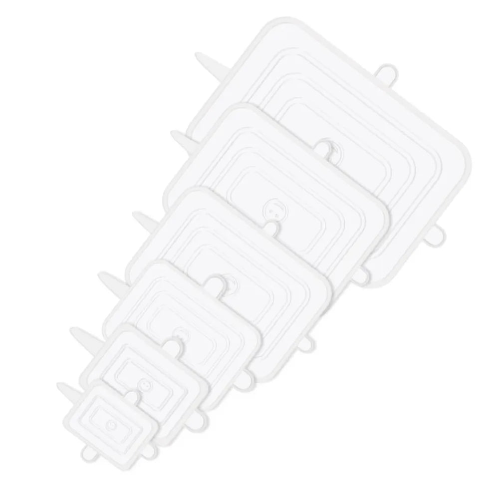 6PCS Food Reusable Fresh-keeping Cover Kitchen Gadgets Non-slip Bowl Cap Stretch Silicone Lids