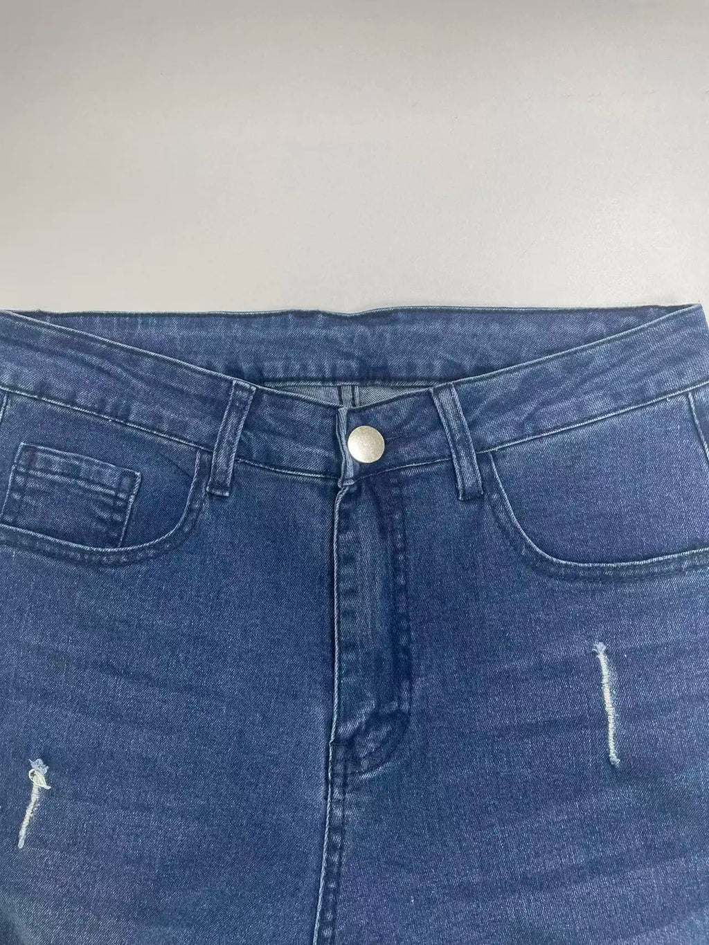 Men's Slim Fit Stretch Denim Jeans with Ripped Detail & Contrast Stitching, Fashion Streetwear Casual Trousers for Daily Wear