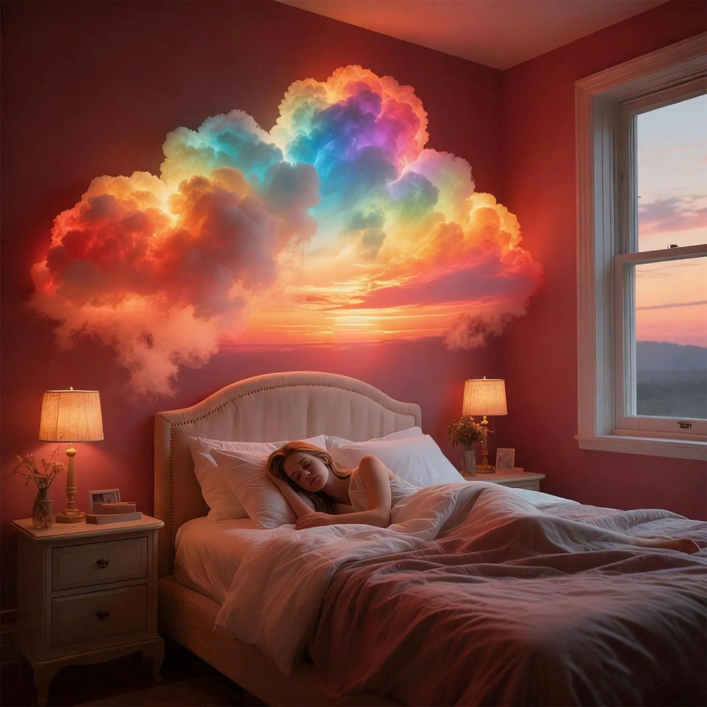 3D LED Thunder Cloud Lamp USB Powered Music Rhythm Night Light for Bedroom Desktop Gaming Room Decor Mood Lighting Gift