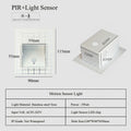 Embedded Frameless LED Step&Stair Wall Lamps 3W Motion Sensor Indoor Bedroom Ladder Foyer Corner Intelligent NightLight 100-240V