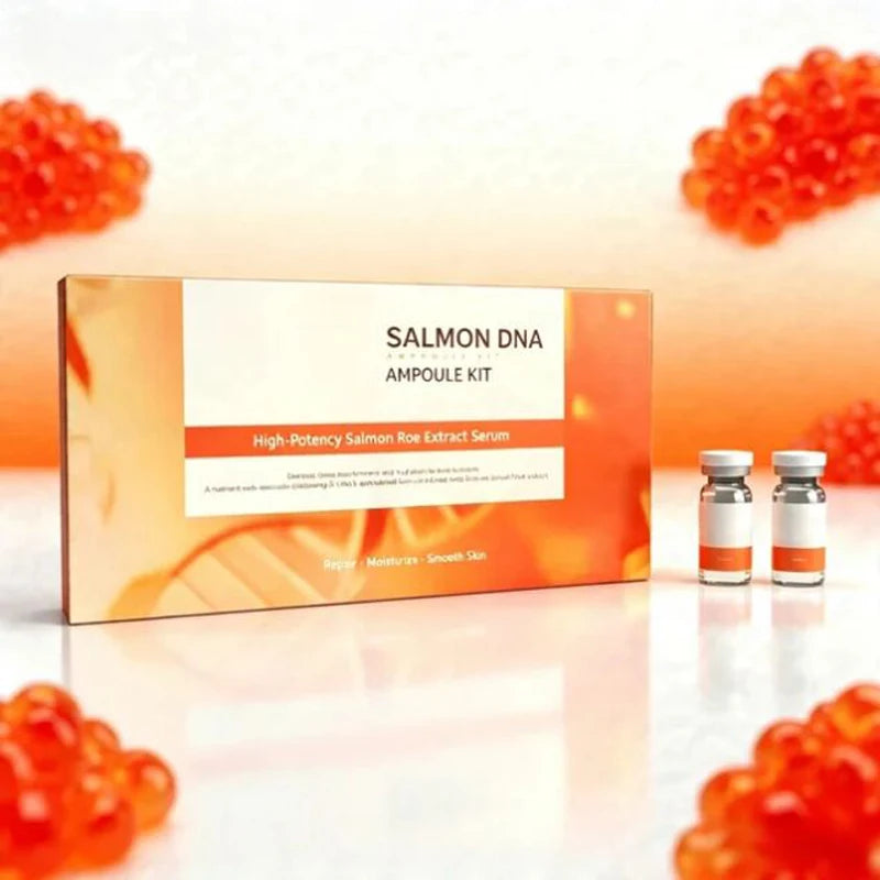 Professional Korean Salmon DNA Gold Ampoule Skin Booster Serum Meso BB Cream Glow Beginner Starter Rejuvenation Face Care