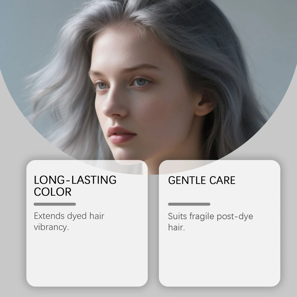 100g Hair Dyeing Shampoo Color-Locking Fade Prevention Gentle Cleansing Nourishing Smoothing Gray Color Fixing Hair Dye Shampoo