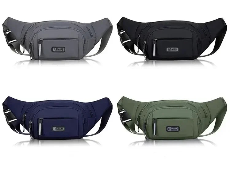 Crossbody Bag Outdoor Sports Multi Functional Waterproof Waist Bag Canvas Fit Mobile Waist Bag With Large Capacity For Men Women