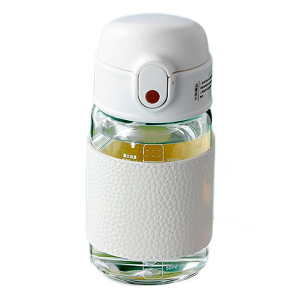 Portable Straw Glass Cup With Scale High Capacity Water Bottle For Boys Girls Leak-proof Wide Mouth For Outdoor Household