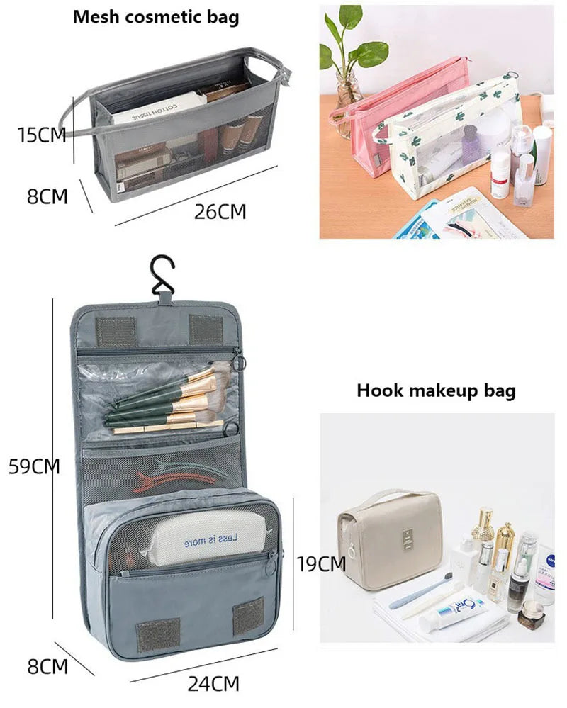 11Pcs Travel Packing Cubes Set Waterproof Luggage Organizer Drawstring Storage Bags for Clothes Shoes Underwear Cosmetic