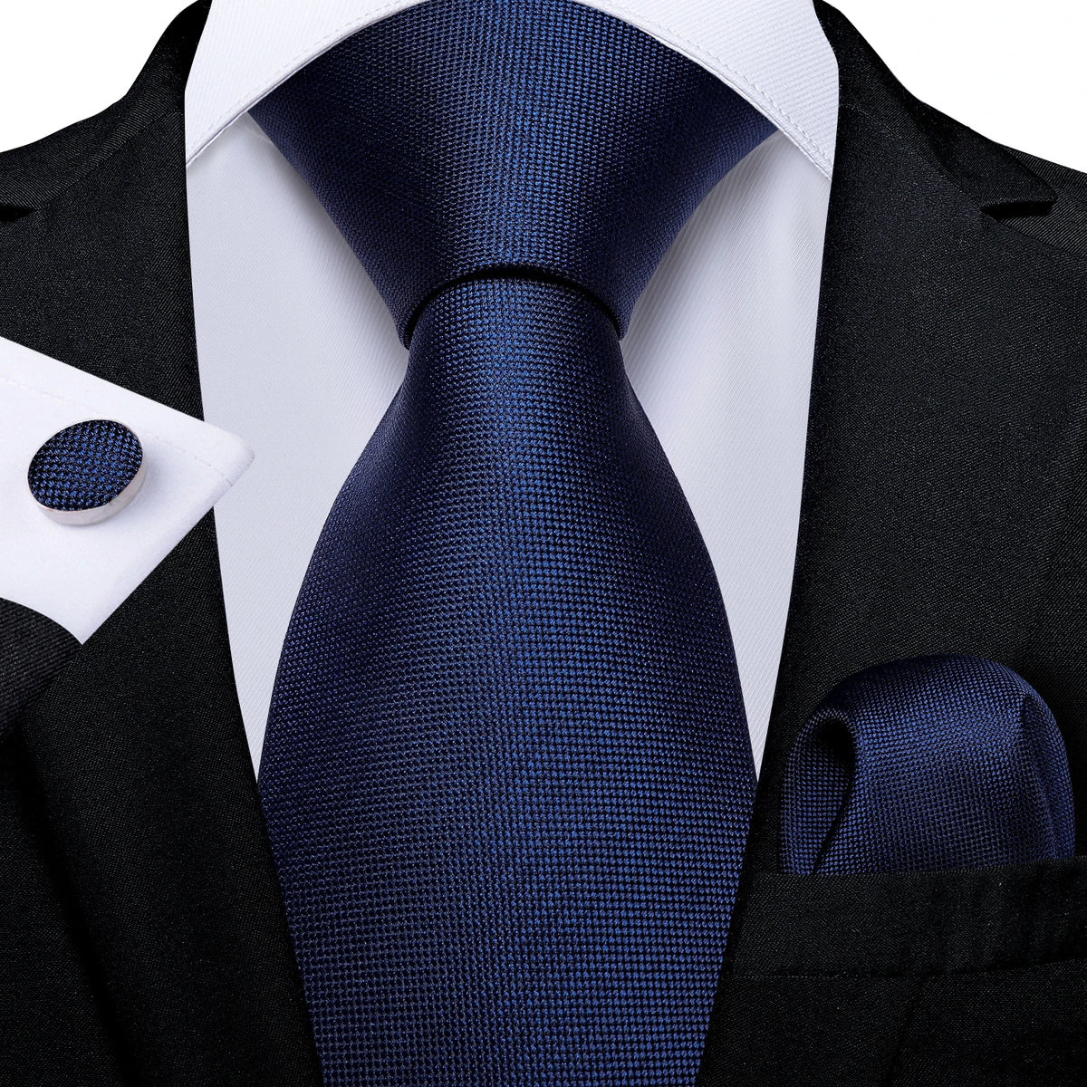 8cm Men's Polyester Ties Pocket Square Cufflinks Green Gold Paisley Wedding Party Accessories Necktie Gift