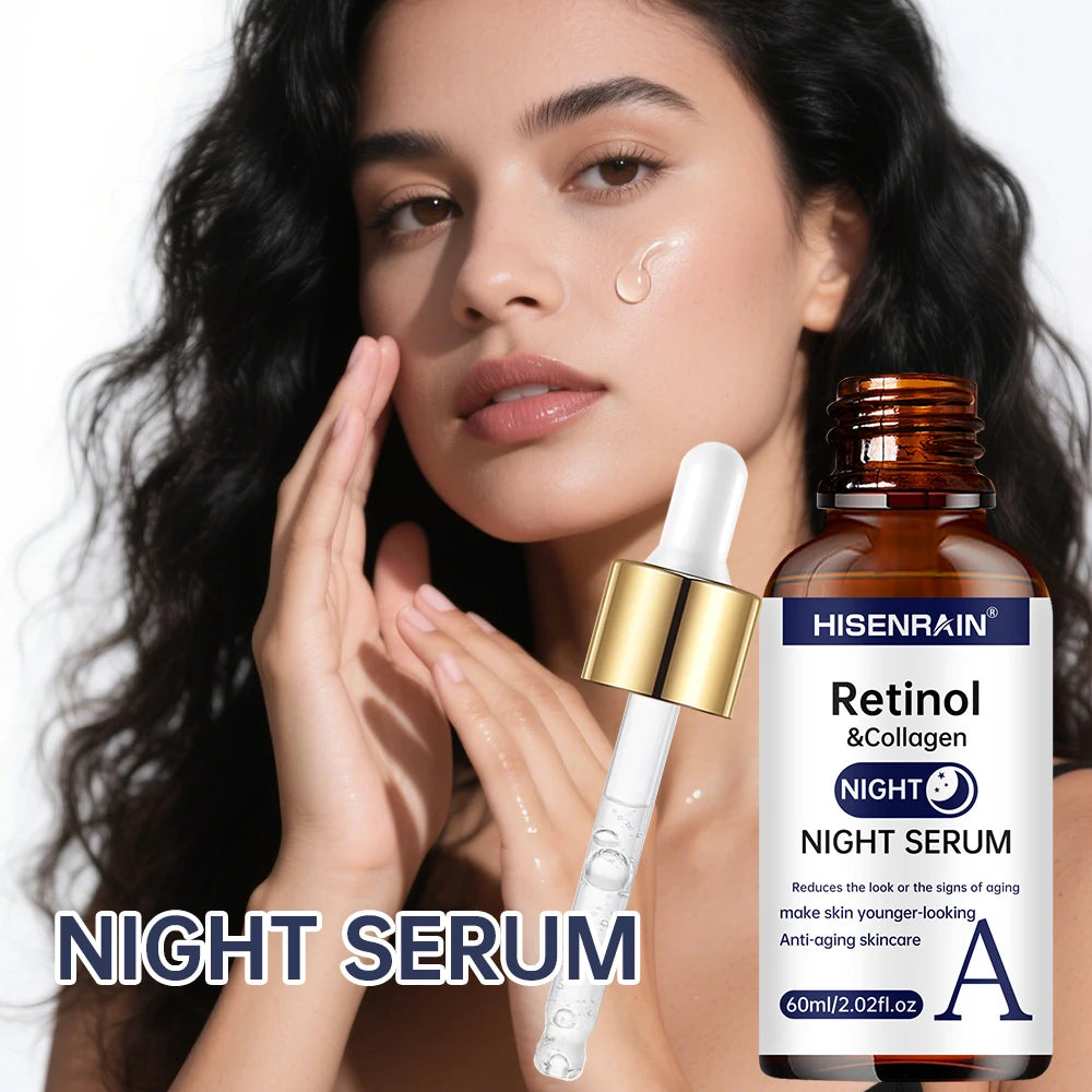 HISENRAIN Vitamin C + Retinol + Hyaluronic Acid Serum Duo | Anti-Aging Brightening & Hydration Combo | For All Skin Type.