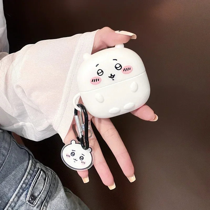 Cute Cartoon Anime Chiikawa Earphone Case For Airpods 5 1 2 3 4 Pro 2 3 Wireless Bluetooth Headset Protective Soft Slicone Cover