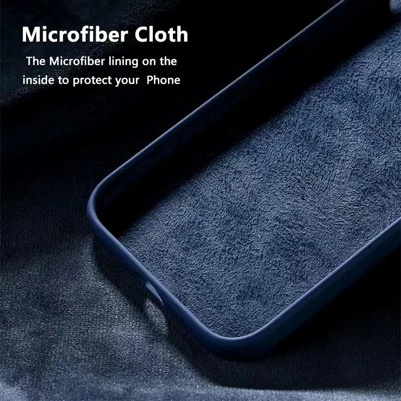 Premium Liquid Silicone Silky Smooth Delicate Touch Case For IPhone 18 17E Pro Max 16E 15 14 Plus 13 12  Anti-drop Protect Cover