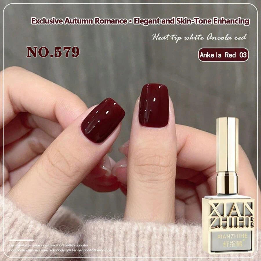 Autumn Winter Chocolate Brown Nail Polish Gel Maillard Caramel Color Gel Nail Supplies for Professional Nail Art DIY Nail Salon