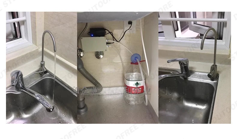 New 2.7L/ min Electric Water Pump Faucet Galley Automatic Automatic Faucet Caravan Motorhome Boat Bottled Water Pump for Kitchen