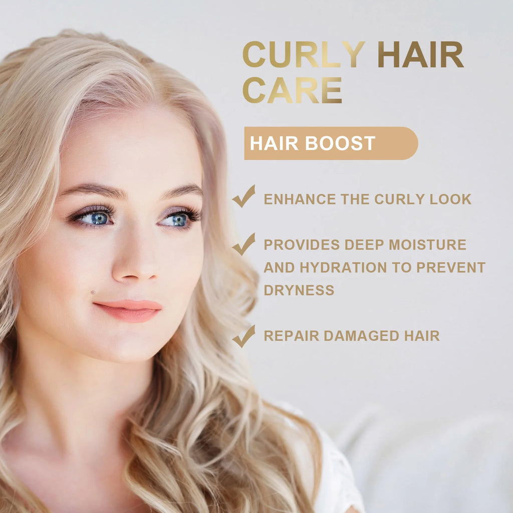 HOEGOA 100mL Curl Hair Cream Provides Deep Moisture Prevents Dryness Repairs Damaged Hair Curl Cream For Curly Hair