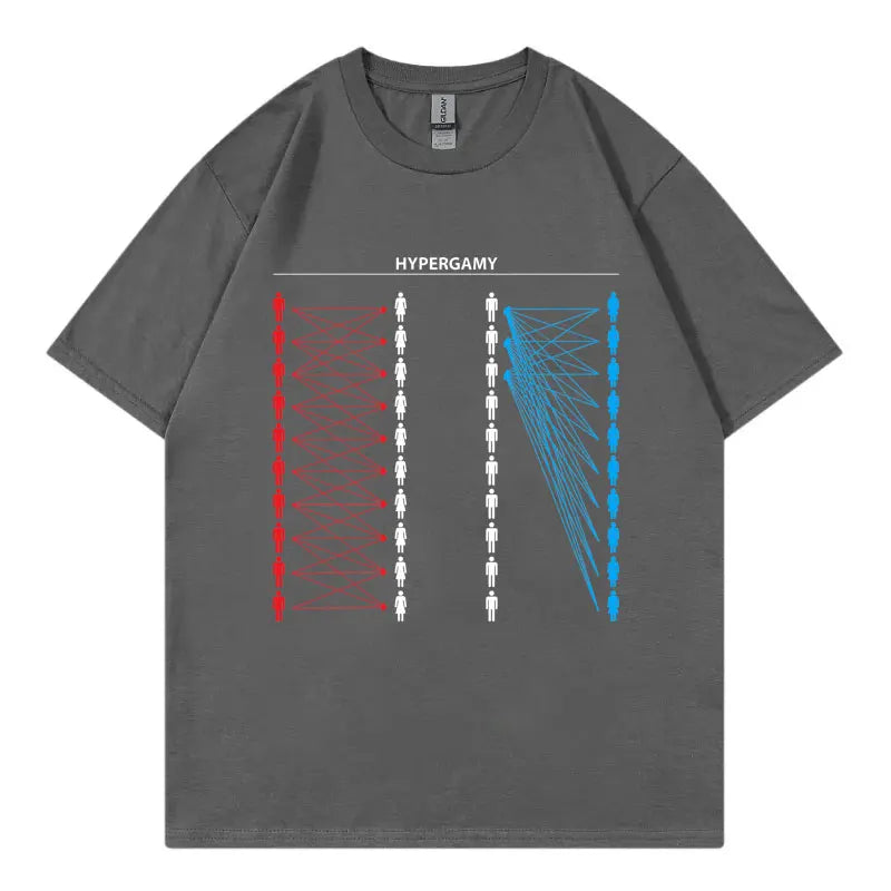 Hypergamy Meme Funny Dating Strategy T-shirts Men Women Fashion Casual Oversized T Shirt Summer 100%cotton Short Sleeve T-shirt