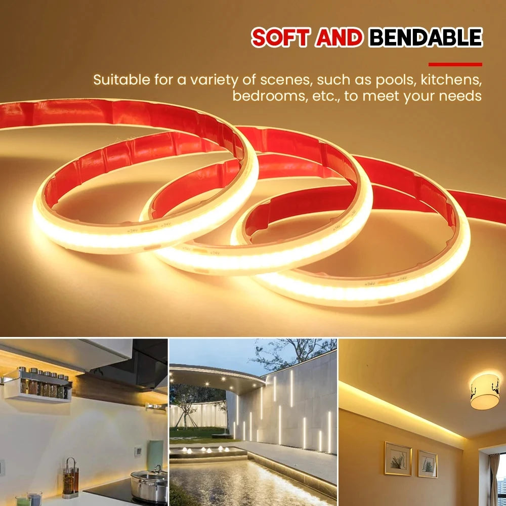 1200mAh 2400mAh 7200mAh COB Solar LED Strip Neon Light Sign DC 24V Flexible Waterproof IP68 IP67 Adhesive Tape Diode Lamp Linear