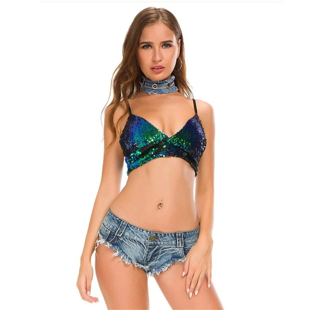 Fashion New Summer Woman Sexy Denim Super Shorts Lady Nightclub Hot Dance Mini Jeans Panties Home Clothing Girl Party Gift P14